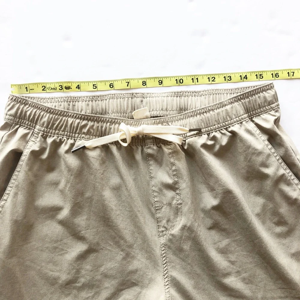 Fair Harbor Pants Mens Large One Pant Khaki Tan Stretch Straight Leg Chino